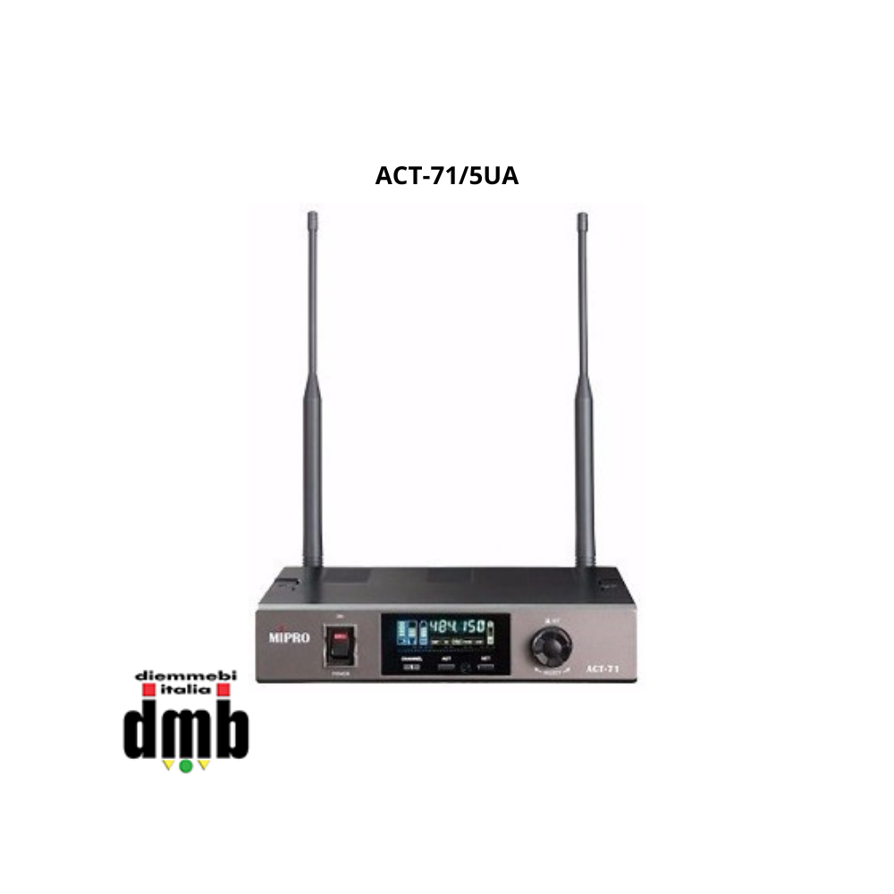 MIPRO - ACT-71/5UA - Ricevitore singolo ACT-UHF - 400 canali preset - Wideband 72 MHz