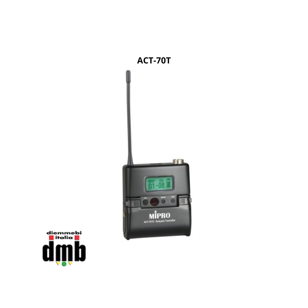 MIPRO - ACT-70T - Trasmettitore da Cintura Alta Gamma ACT-UHF Wideband