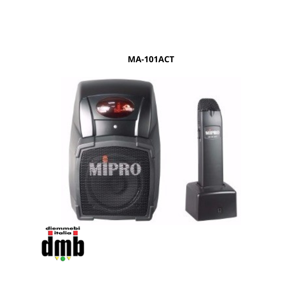 MIPRO - MA-101ACT - Amplificazione con ricevitore ACT 97 canali - Potenza 30W