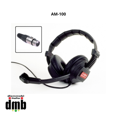 ALTAIR - AM-100 - Headsets cuffia per sistemi intercom con filo XLR 4P