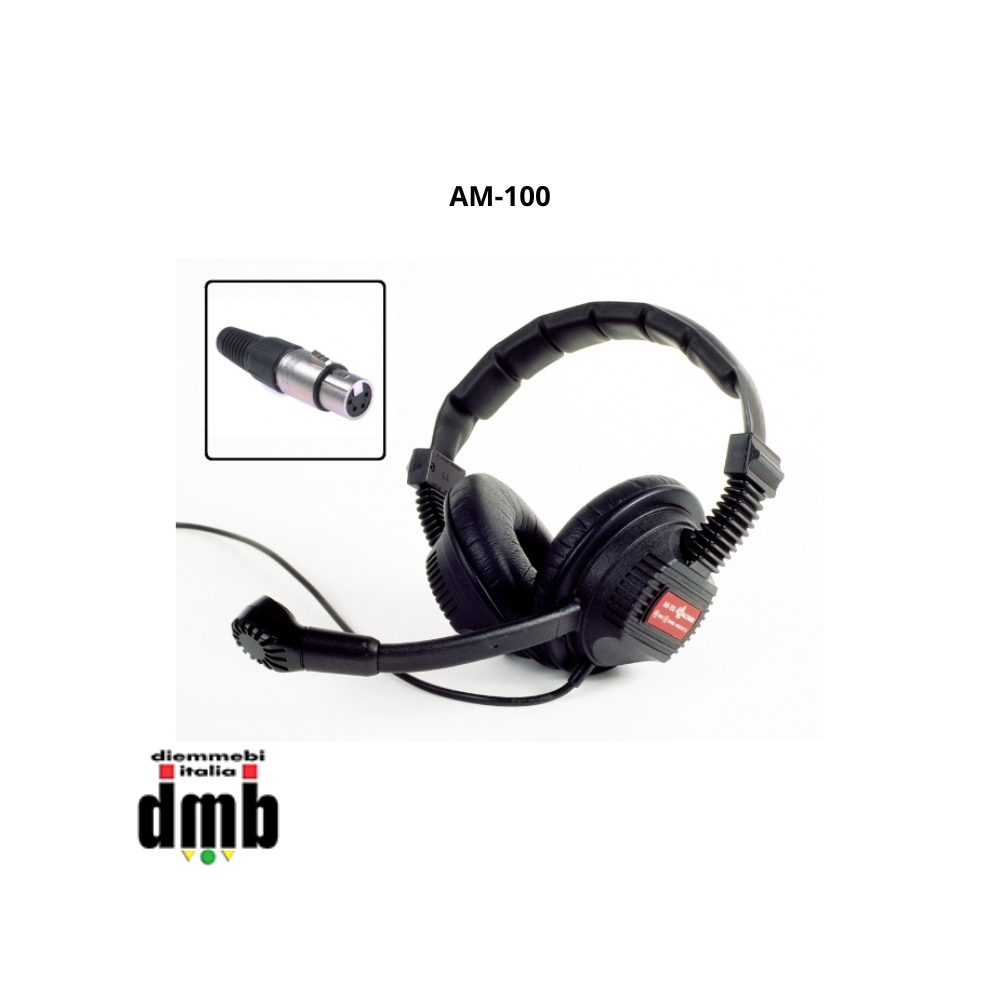 ALTAIR - AM-100 - Headsets cuffia per sistemi intercom con filo XLR 4P