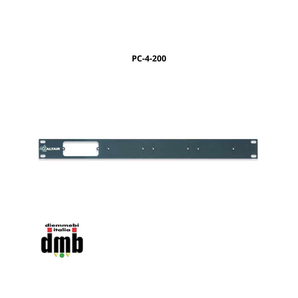 ALTAIR - PC-4-200 - Pannello 1U rack per dispositivi sistema intercom