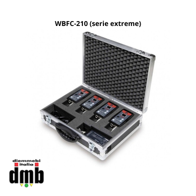 ALTAIR - WBFC-210 (serie extreme) - Flight case per 4 beltpack serie extreme + vano per caricatore