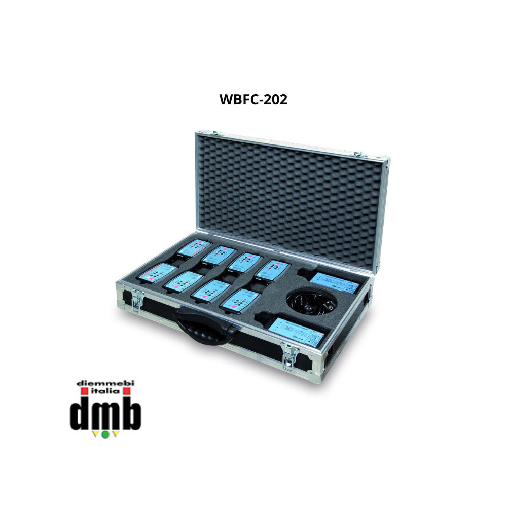 ALTAIR - WBFC-202 - Flight case per 8 beltpack serie compact + doppio caricatore