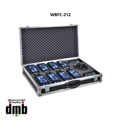 ALTAIR - WBFC-212 (serie extreme) - Flight case per 8 beltpack + vano per 2 caricatori