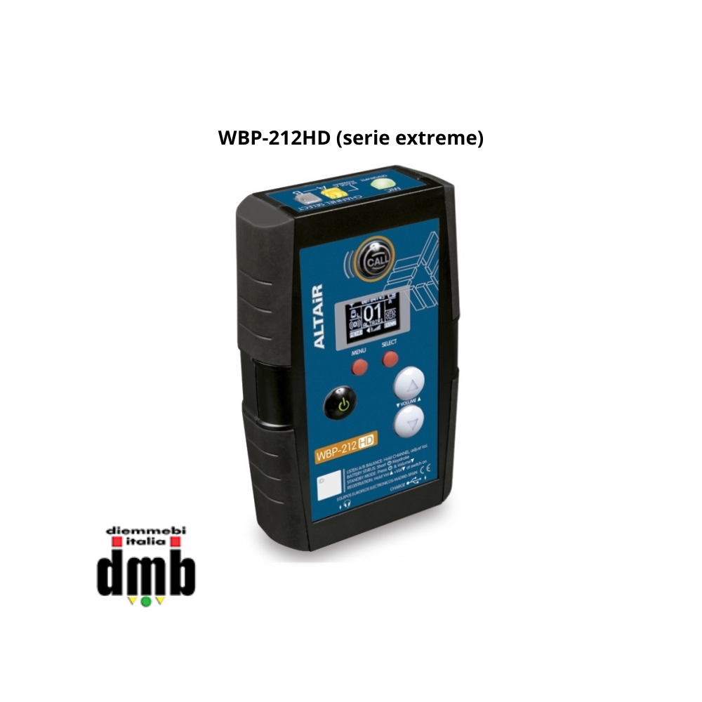 ALTAIR - WBP-212HD (serie extreme) - Beltpack wireless "manager" a doppio canale