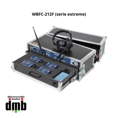 ALTAIR - WBFC-212F (serie extreme) - Flight case per sistema intercom wireless completo doppio canale + 8 beltpack