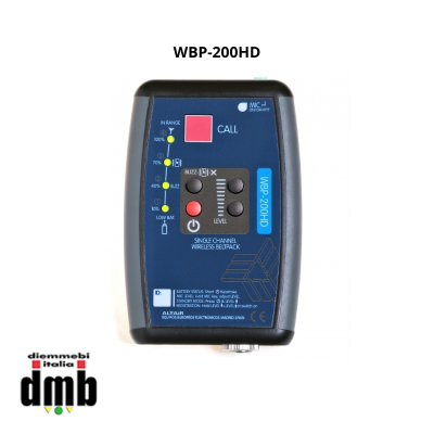 ALTAIR - WBP-200HD - Beltpack canale singolo per sistemi intercom wireless