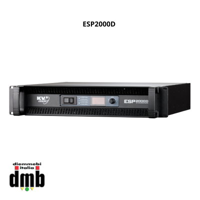 KV2 AUDIO - ESP2000D - Amplificatore con strumento di controllo e diagnostica