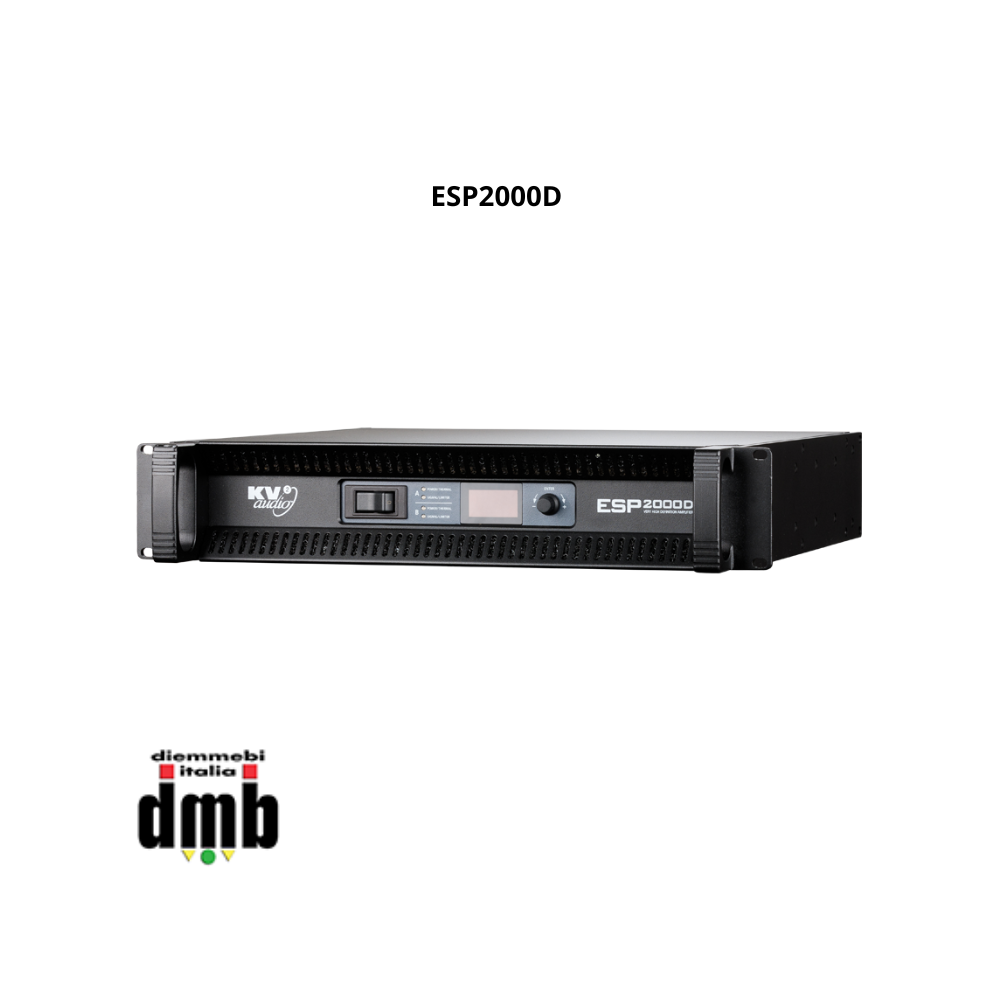 KV2 AUDIO - ESP2000D - Amplificatore con strumento di controllo e diagnostica