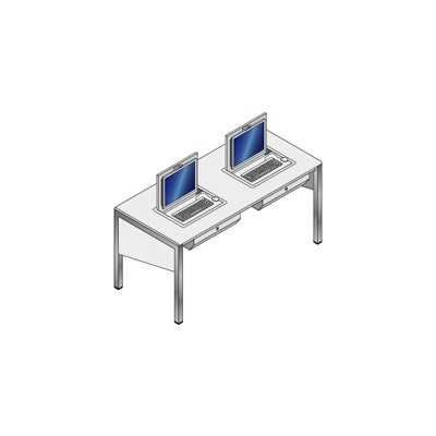 MD ITALY - DESK801802 - Scrivania rettangolare 80 x 180 cm