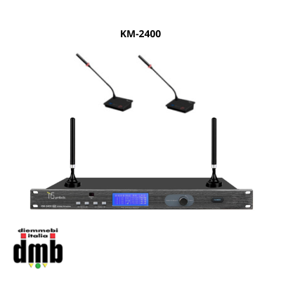 TSYMBOLS - KM-2400 - UHF 4 CH. Sistema conference wireless a quattro canali con 4 basi TS-24