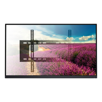 TECHLY - ICA-PLB 262L - Staffa a Muro Fissa Slim TV LED LCD 30-70" Nero