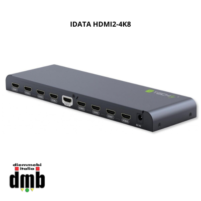 TECHLY - IDATA HDMI2-4K8 - Splitter HDMI2.0 4K UHD 3D 8 vie