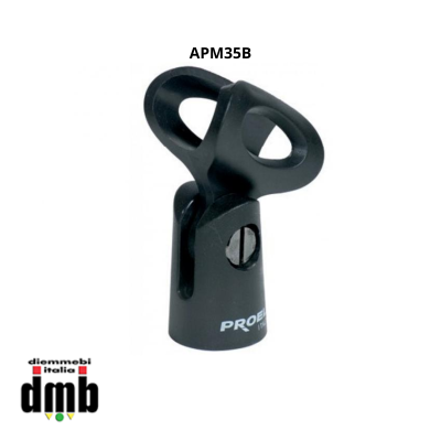 PROEL - APM35B - Supporto grande in ABS per microfono. Compatibile con microfoni del diametro tra 30 e 35 millimetri.