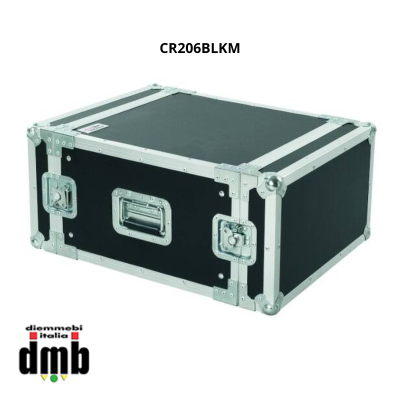 PROEL - CR206BLKM - Flight Case Professionale 6 unità rack 19"