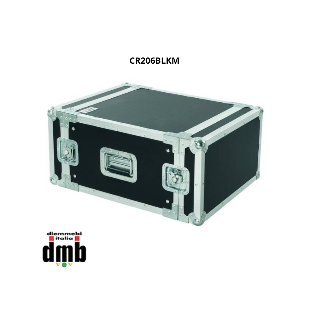 PROEL - CR206BLKM - Flight Case Professionale 6 unità rack 19"