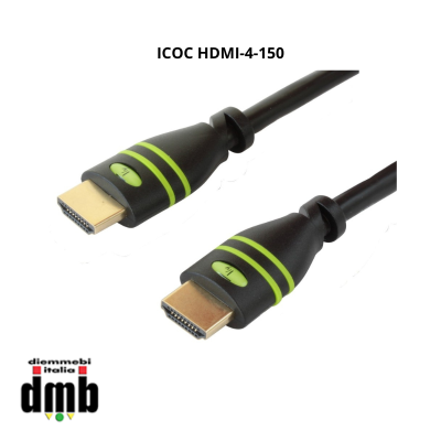 TECHLY - ICOC HDMI-4-150 - Cavo HDMI™ High Speed con Ethernet A/A M/M 15 m Nero