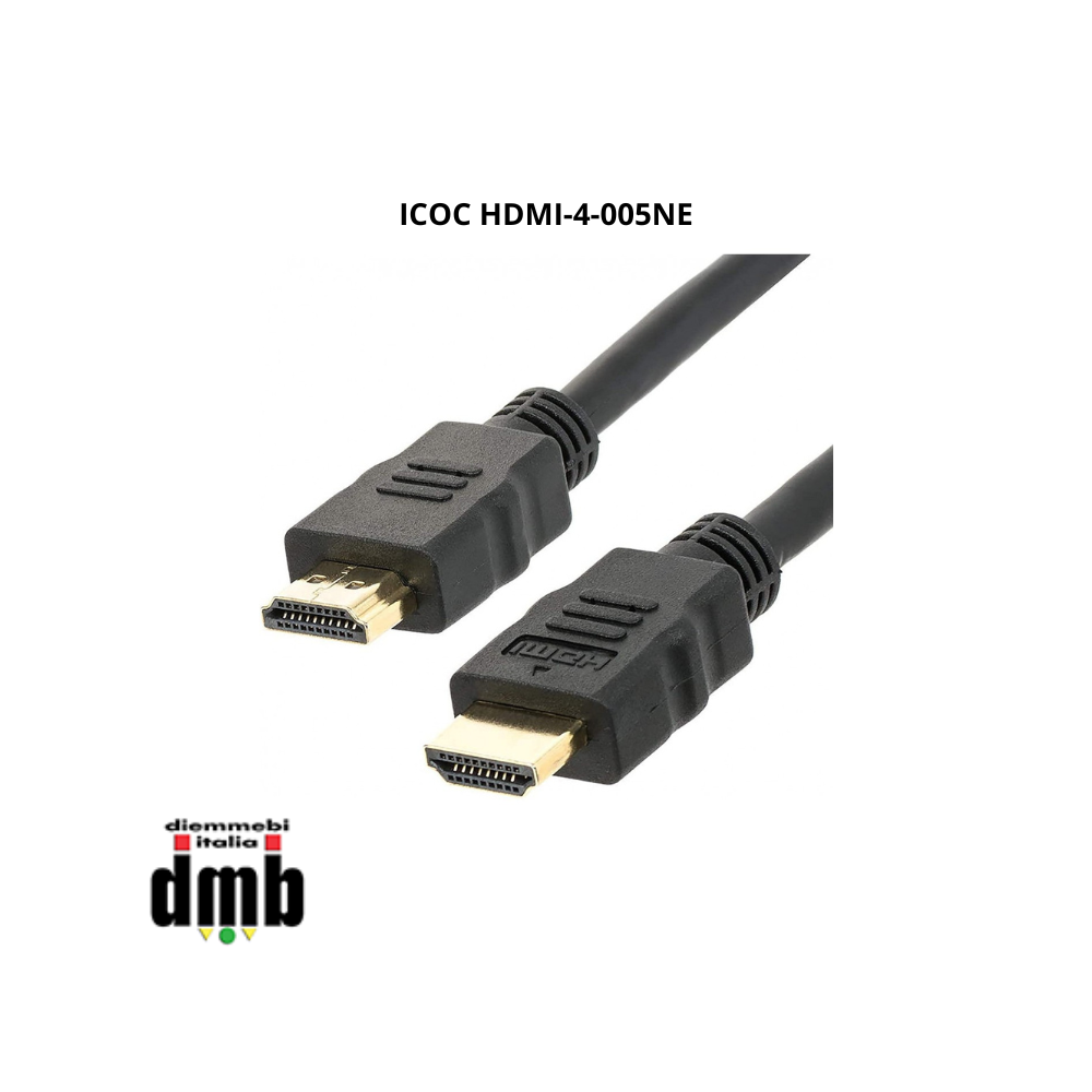 TECHLY - ICOC HDMI-4-005NE - Cavo HDMI™ High Speed con Ethernet A/A M/M 0,5 m Nero