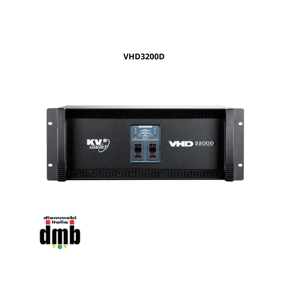 KV2 AUDIO - VHD3200D - Amplificatore con strumento di controllo e diagnostica