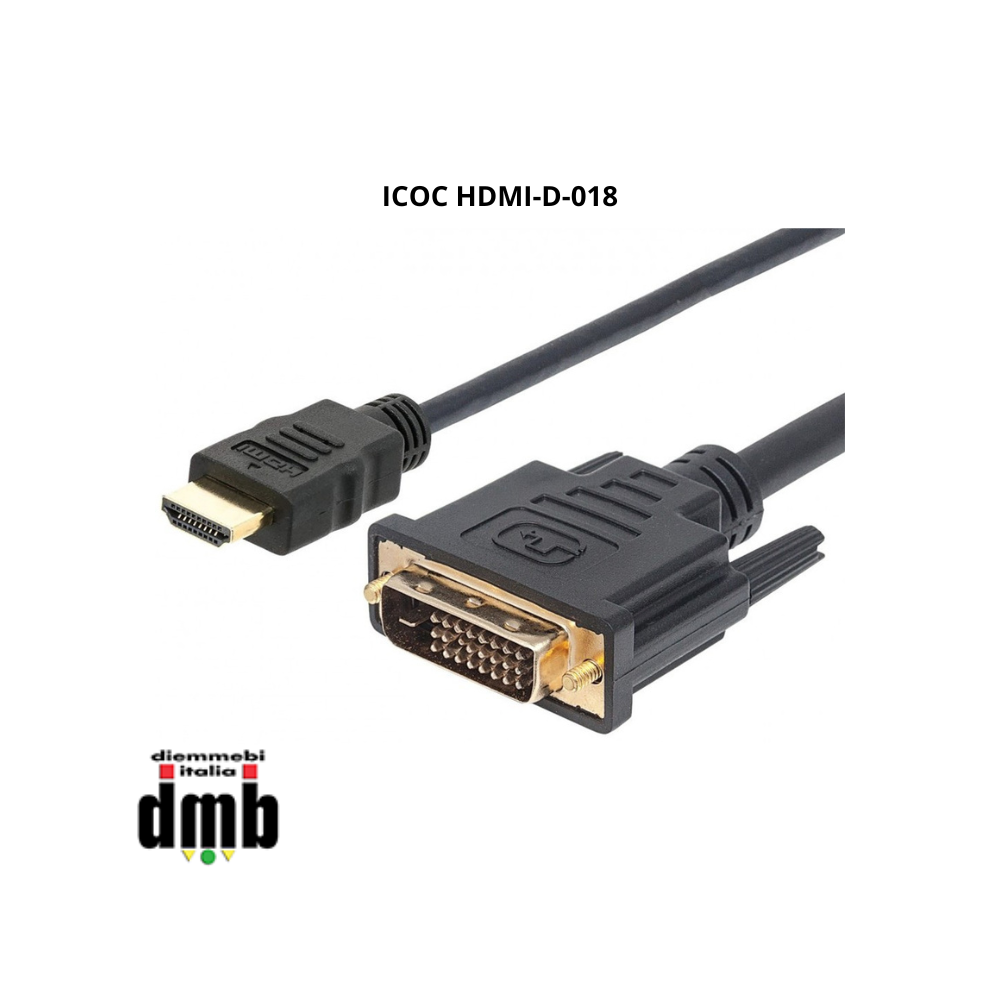 TECHLY - ICOC HDMI-D-018 - Cavo Video da HDMI™ a DVI-D M/M 1,8 m