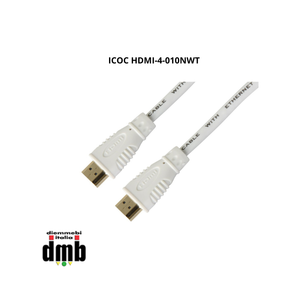 TECHLY - ICOC HDMI-4-010NWT - Cavo High Speed HDMI™ con Ethernet 1 metri