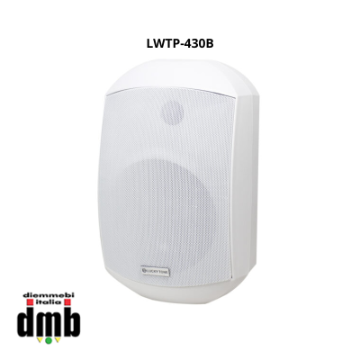 LUCKY TONE - LWTP-430W/B - Diﬀusore a 2 vie da parete IP56 - Woofer 4"