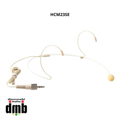 EIKON - PROEL - HCM23SE - Microfono headset/archetto miniaturizzato a condensatore beige con mini jack 3.5 mm