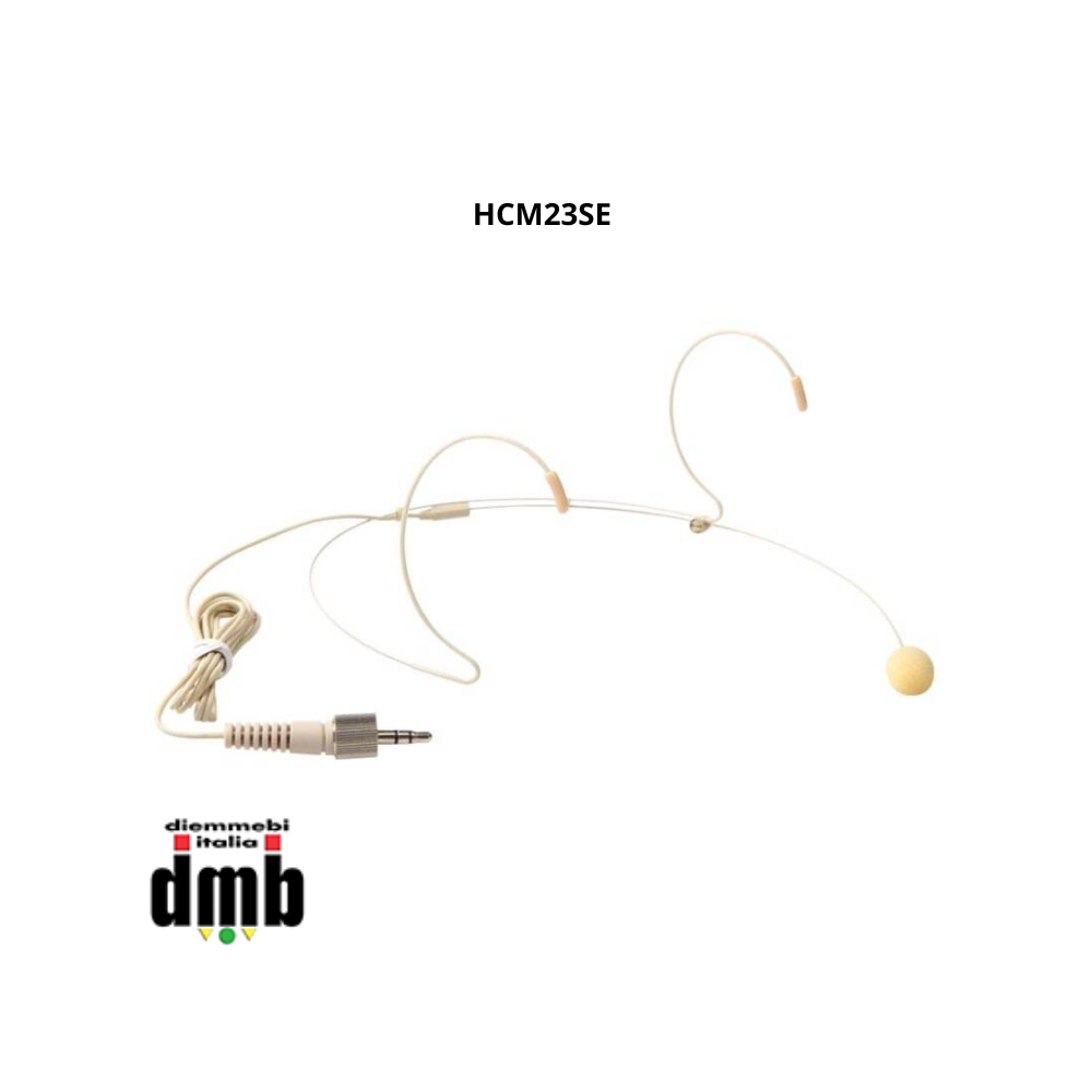 EIKON - PROEL - HCM23SE - Microfono headset/archetto miniaturizzato a condensatore beige con mini jack 3.5 mm