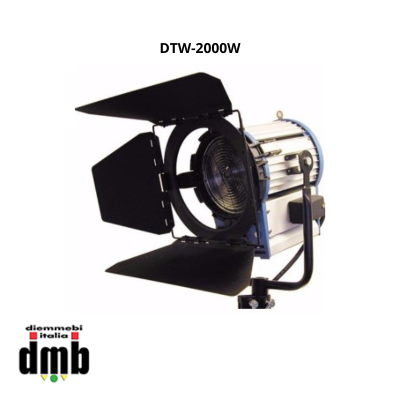 DYNACORE - DTW-2000W - Faro Fresnel Studio Spot Light 2000W con alette direzionabili