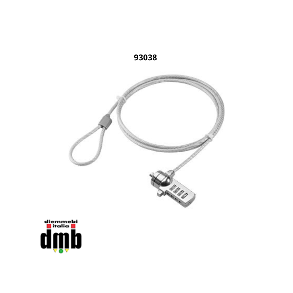 GOOBAY - 93038 - Lucchetto per laptop, codice numerico