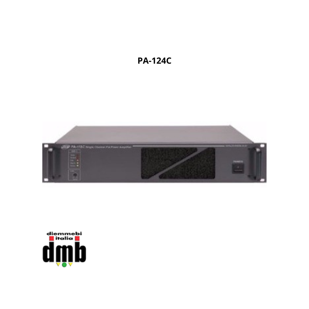 JD MEDIA - PA-124C - Amplificatore Finale di potenza 1 canale 100V 240W RMS