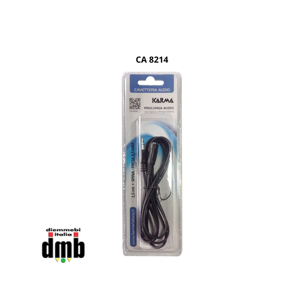 KARMA - CA 8214 - Cavo Audio JACK 3.5 /presa 3.5 1.5mt