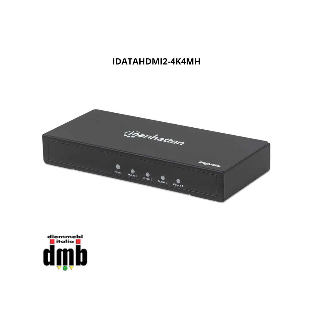 Manhattan - IDATAHDMI2-4K4MH - Splitter HDMI 2.0 4K UHD 3D 4 vie