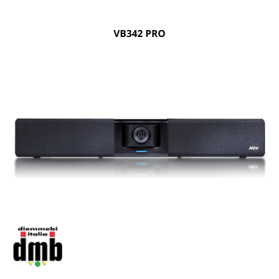 AVER - VB342 PRO - VIDEO CONFERENCE CAMERA - 4K CAMERA CON MICROFONO E SPEAKER PER PICCOLI O MEDI SPAZI - BLACK