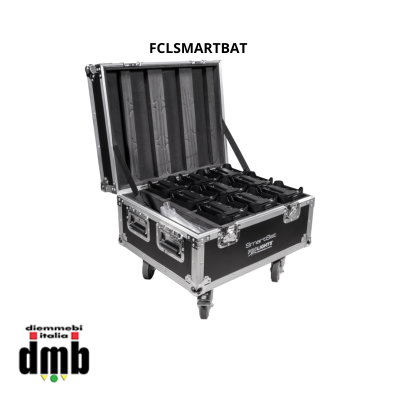 PROLIGHTS - FCLSMARTBAT - Roadcase flight-case con scomparti e ruote per 9xSMARTBAT