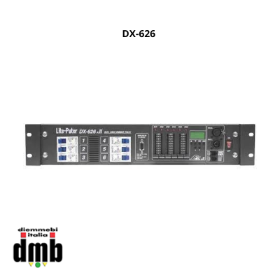 SUPERLITE - DX-626 - Dimmer DMX 6 canali da 15A (3000W) per canale