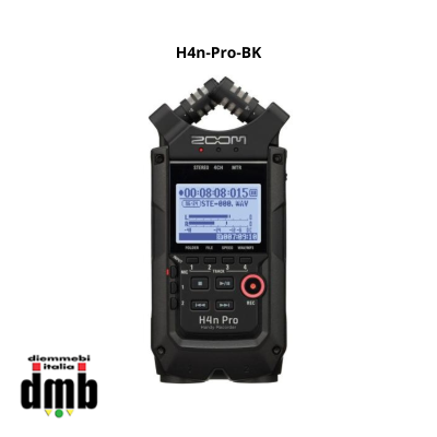 ZOOM - H4n-Pro-BK - Registratore nero 4 Tracce USB