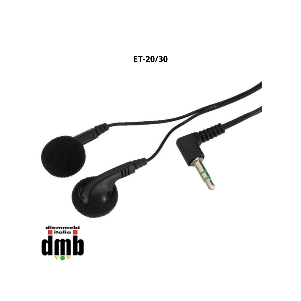 ZZIPP - ET-20/30 - Confezione da 30 pezzi di Auricolare Stereo dinamico 20MW