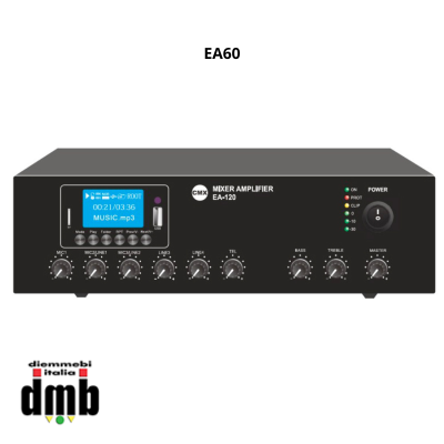 CMX - EA60 - Mixer ampliﬁcatore da tavolo 60W