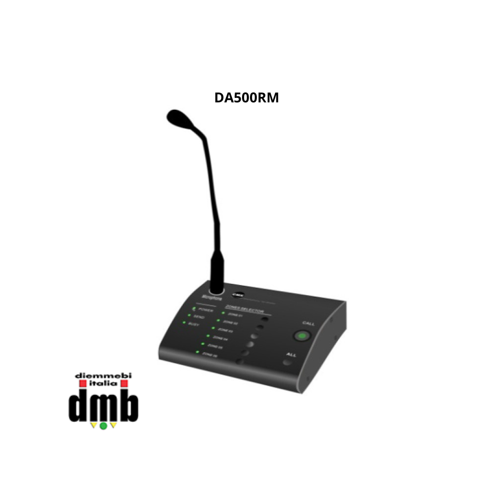 CMX - DA500RM - Base microfonica per chiamate a 6 zone