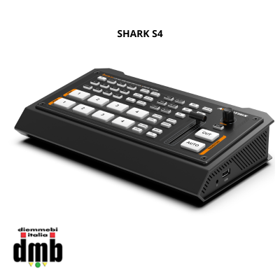 AV Matrix - SHARK S4 - Streaming Video Switcher 2 Canali HDMI 2 Canali SDI - Recorder USB/SDCard