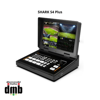 AV Matrix - SHARK S4 Plus - Streaming Video Switcher 2 Canali HDMI 2 Canali SDI - Recorder USB/SDCard