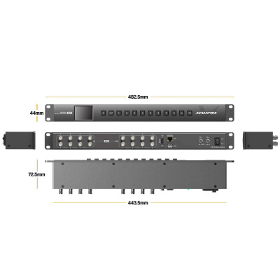 AV Matrix - MSS0811 - Matrix & Switcher 8x8 Canali SDI