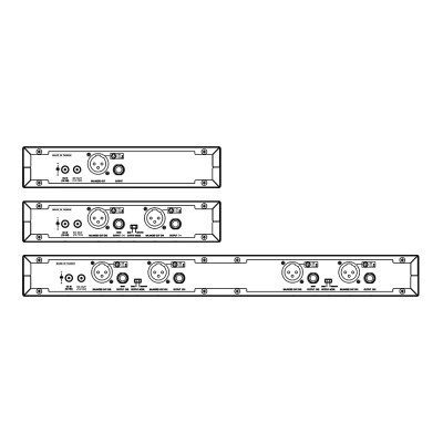 MIPRO - ACT-2412A/24H - Kit radiomicrofonico con Ricevitore doppio ACT 12 canali + 2 Trasmettitori con impugnatura