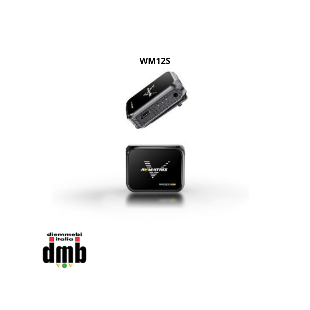 AV Matrix - WM12S - Mini sistema Wireless - 1 Trasmettitore e 1 Ricevitore