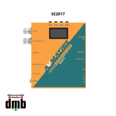 AV Matrix - SE2017 - SDI Streaming Encoder H264/264 e Recorder/Player su SD Card/USB