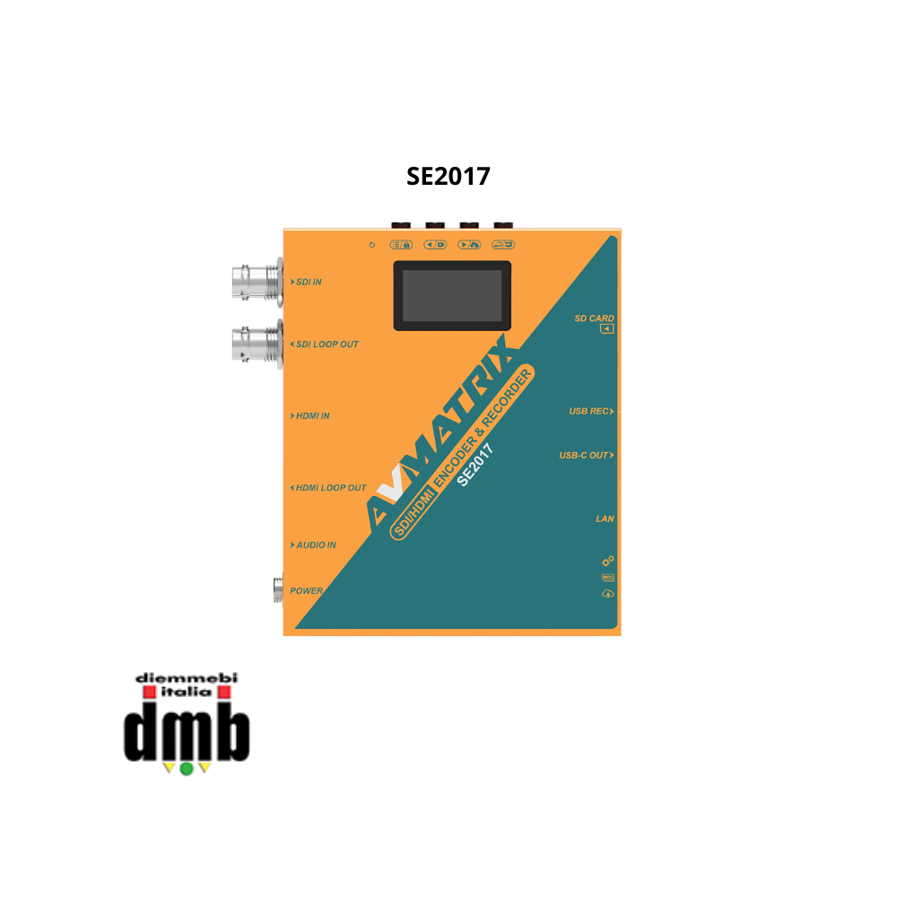 AV Matrix - SE2017 - SDI Streaming Encoder H264/264 e Recorder/Player su SD Card/USB