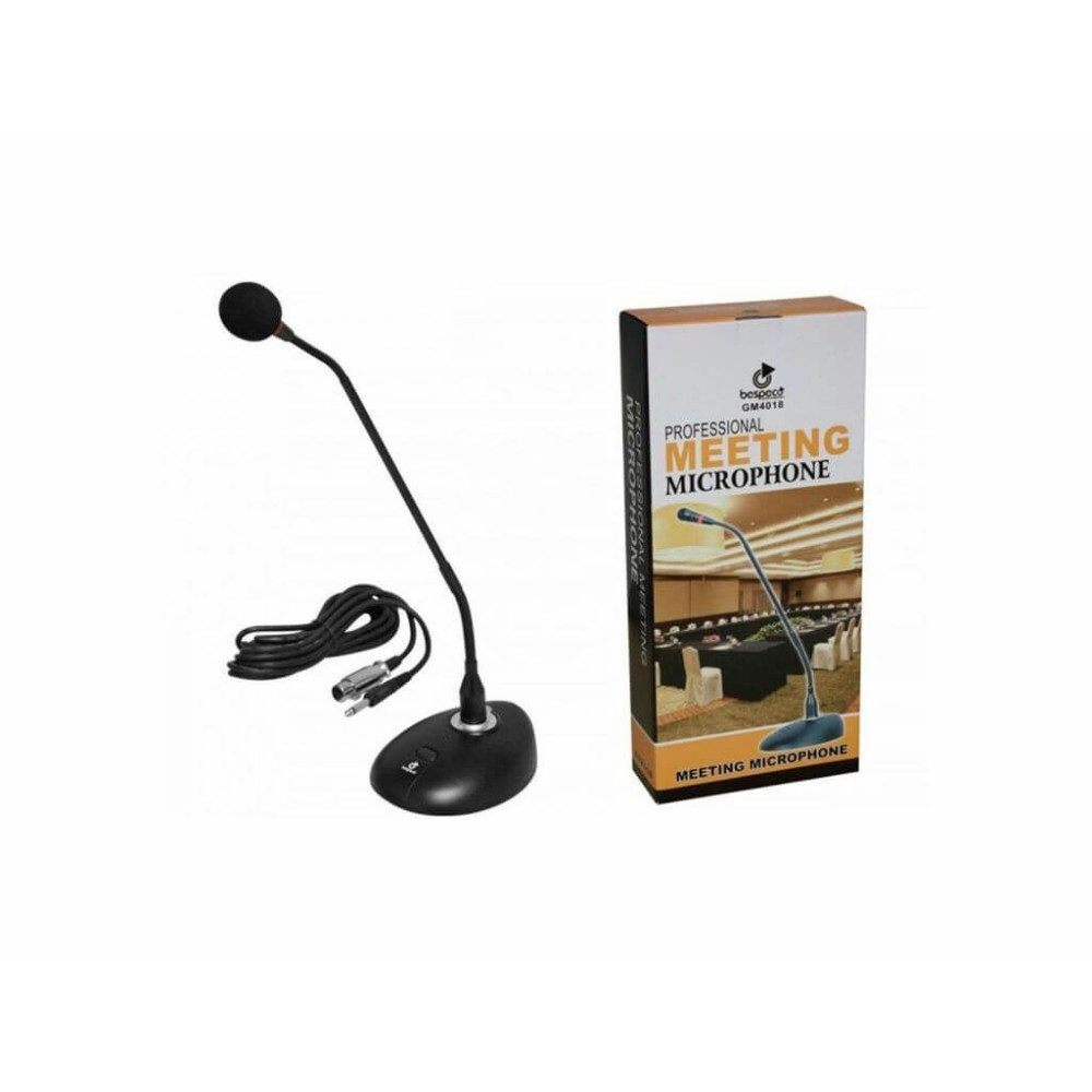 BESPECO - GM4018 - Microfono professionale da tavolo a collo d\'oca