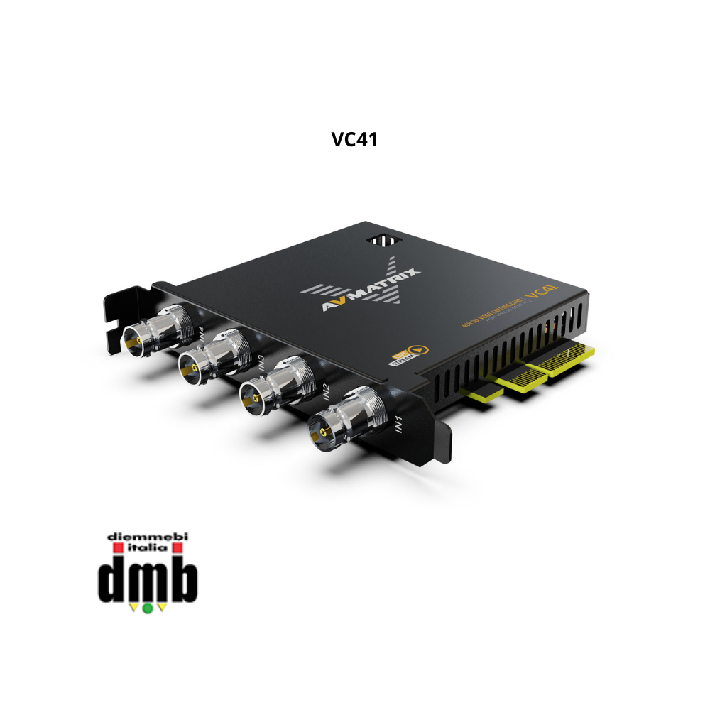 AV Matrix - VC41 - PCIE Capture Card 4 canali 3G-SDI